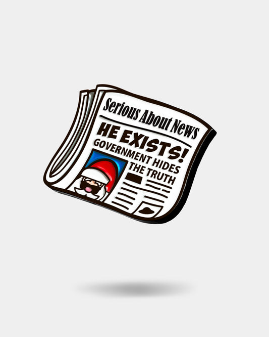 BREAKING NEWSPAPER, enamel pin